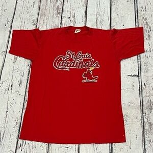 Vintage 80s St. Louis Cardinals Logo 7 NFL Football 1980s Sports Tshirt